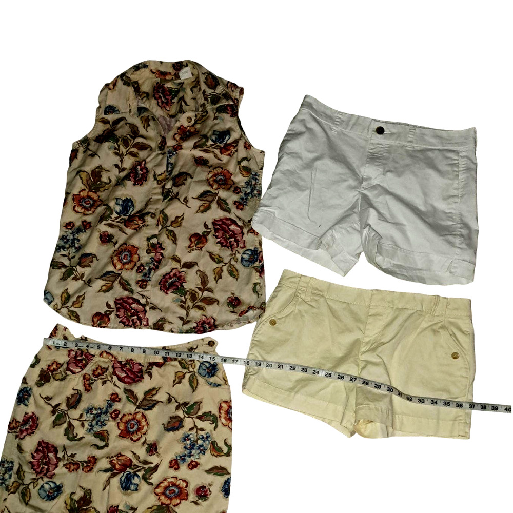 SIZE 8 Fun BUNDLE! Liz Claiborne Skirt & Top Set Plus TWO OLD NAVY Shorts